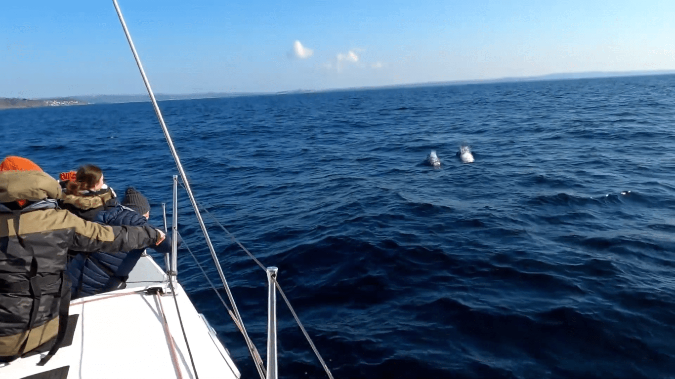 a small boat in a body of water