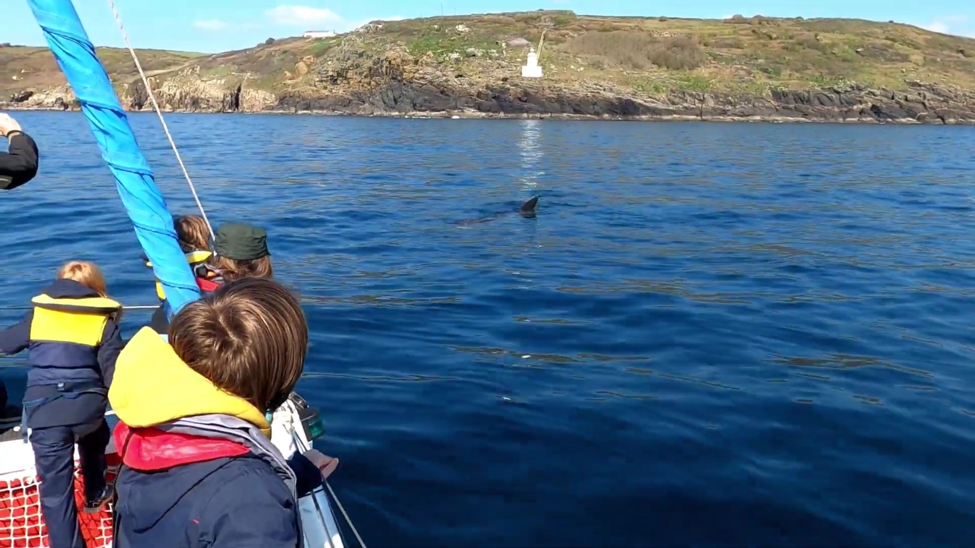 a group of people in a boat on a body of water