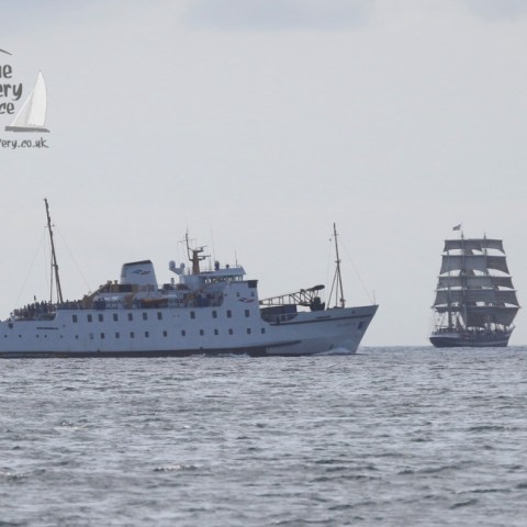 Scillonian and tall ship