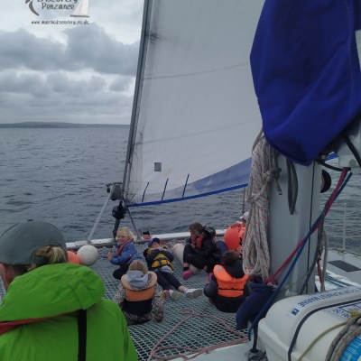a group of people on a boat