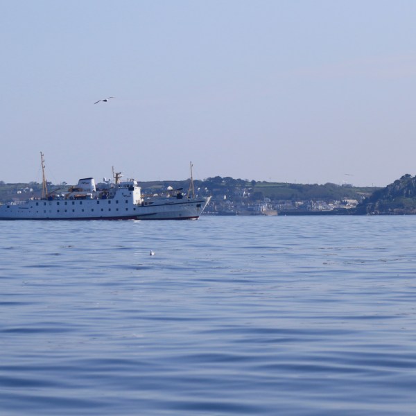 Scillonian III passing the Mount
