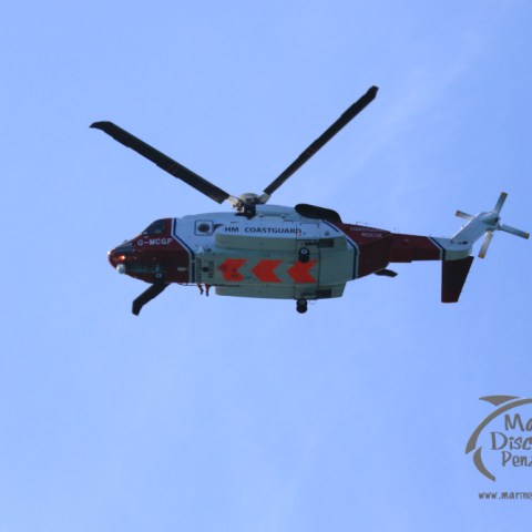 Coastguard search and rescue helicopter