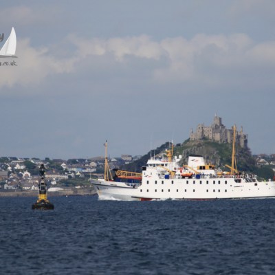 Scillonian passing the Mount